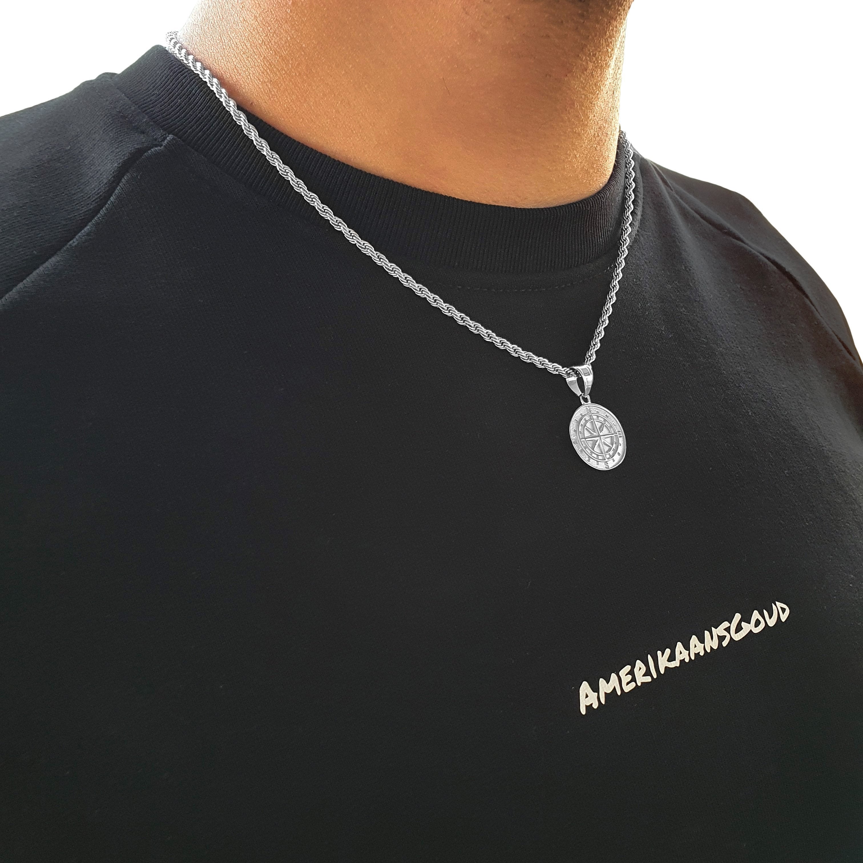 "Compass" Silver-colored Pendant