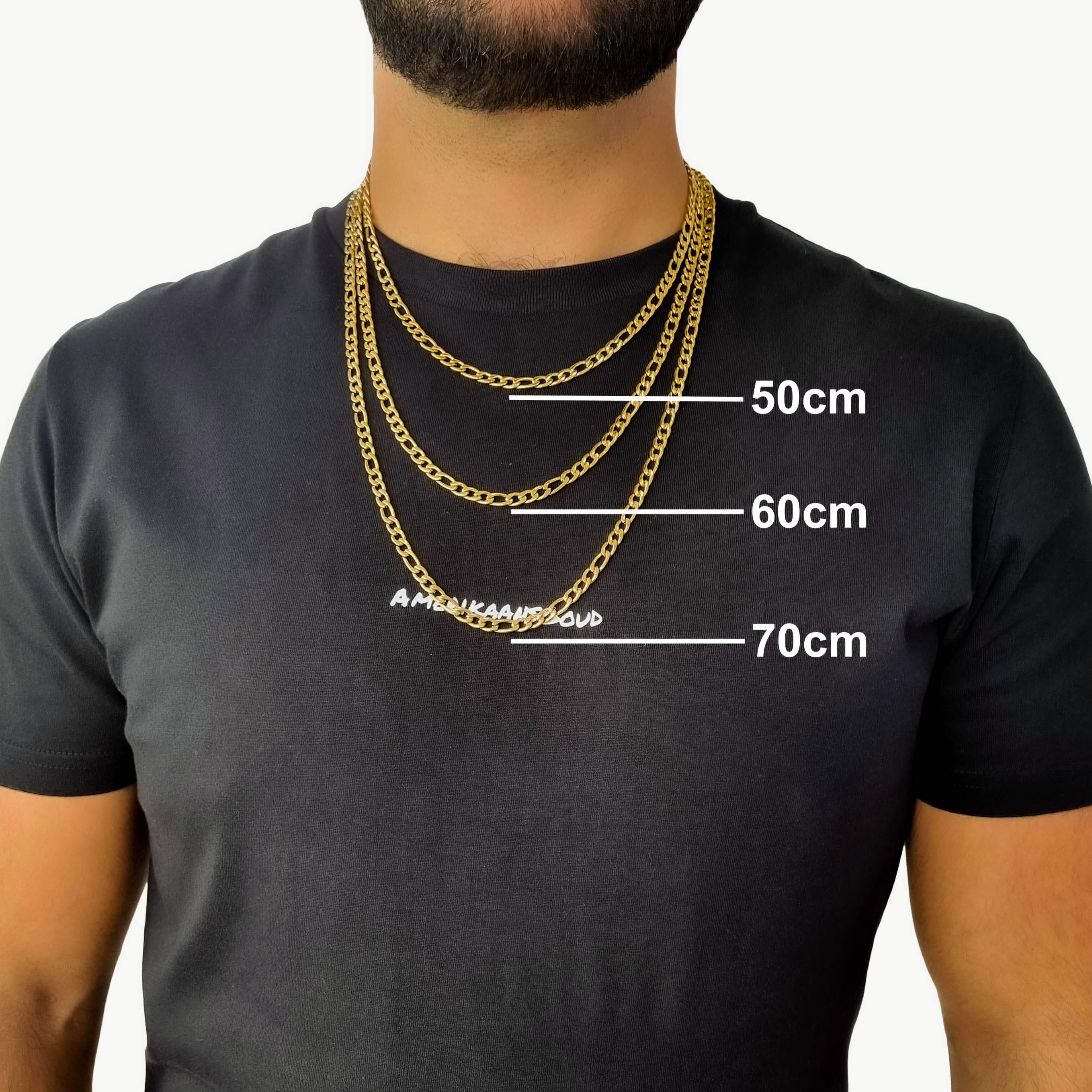 "Figaro" Gold-colored Chain (5mm)