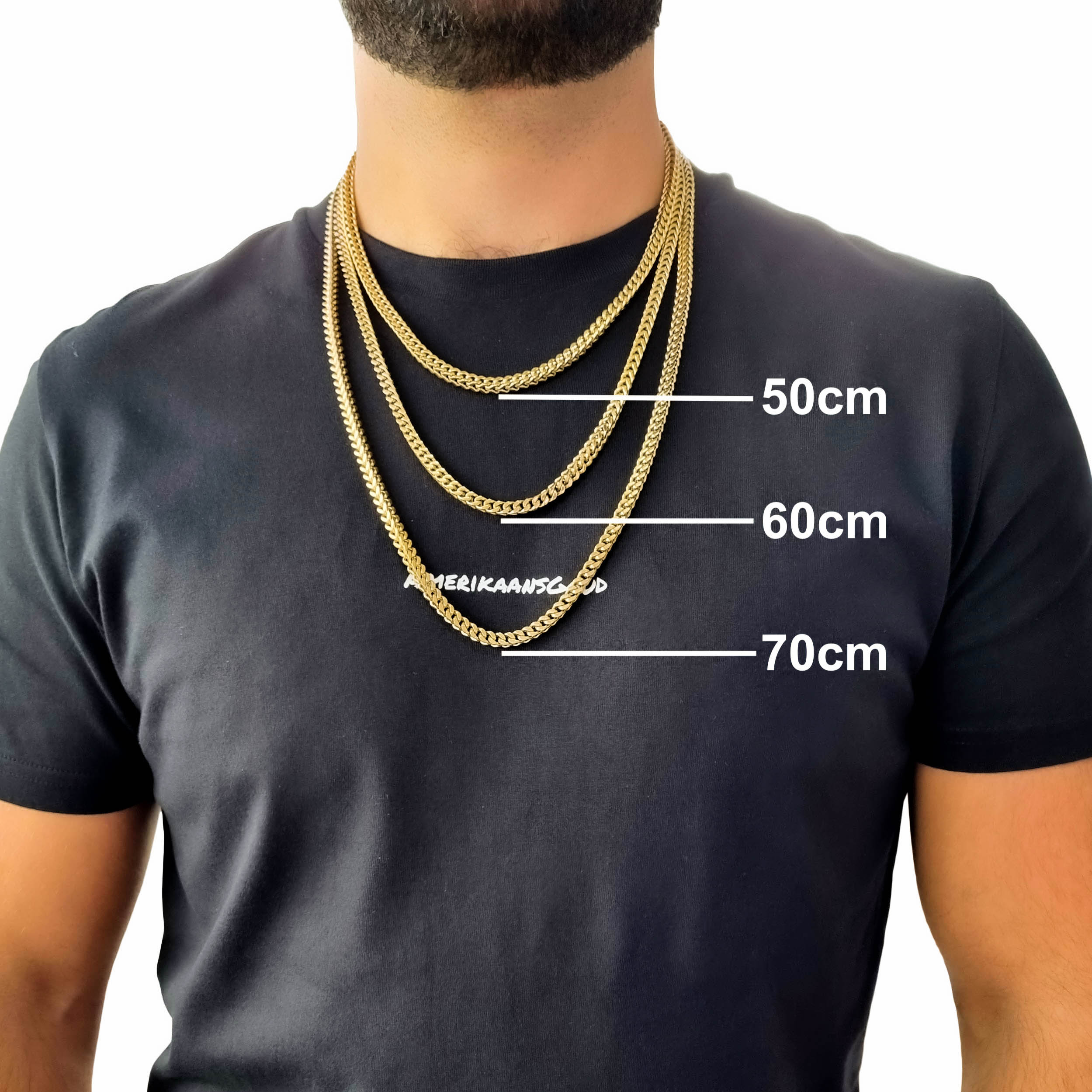 "Franco" Gold-colored Chain (5mm)
