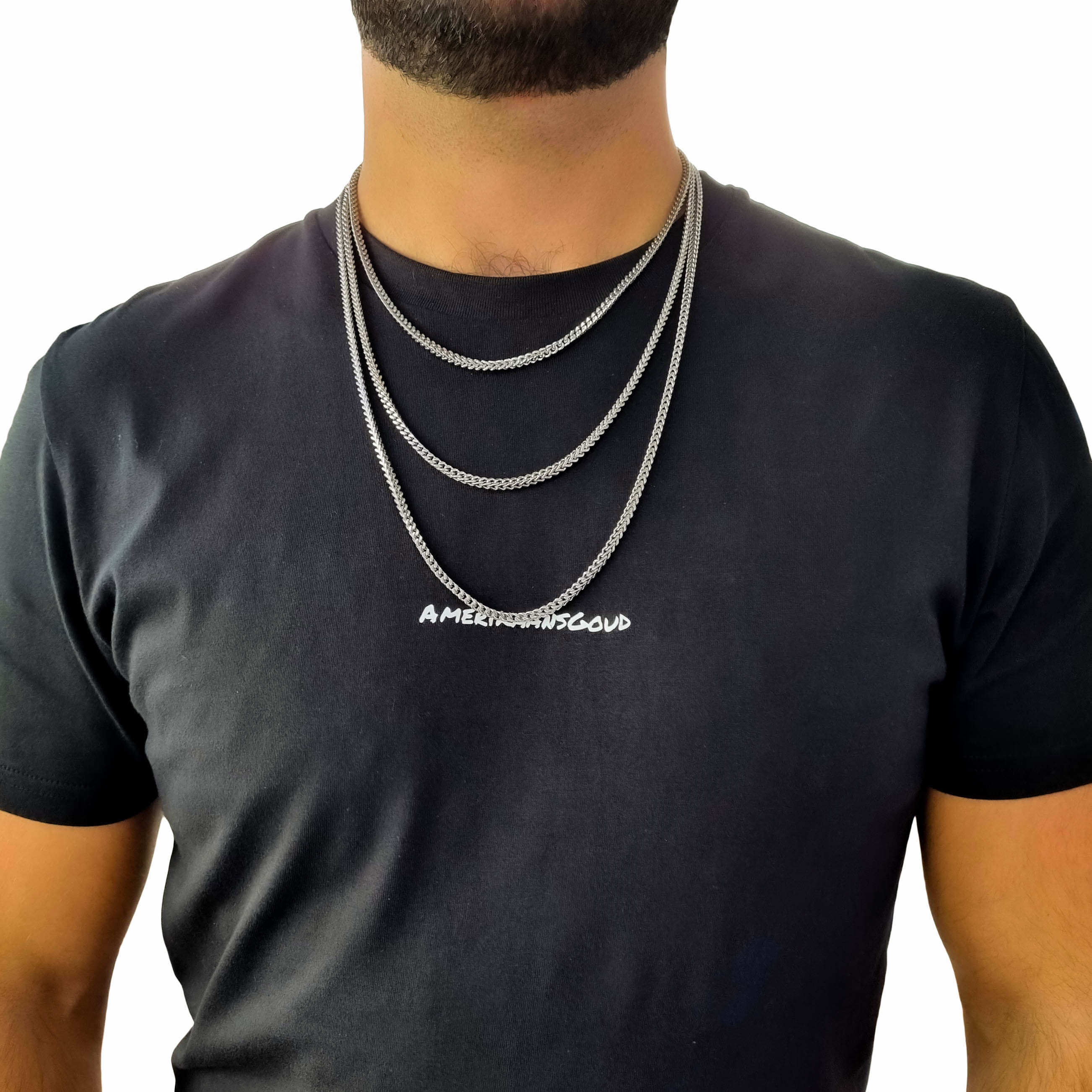"Franco" Silver-colored Chain (3mm)