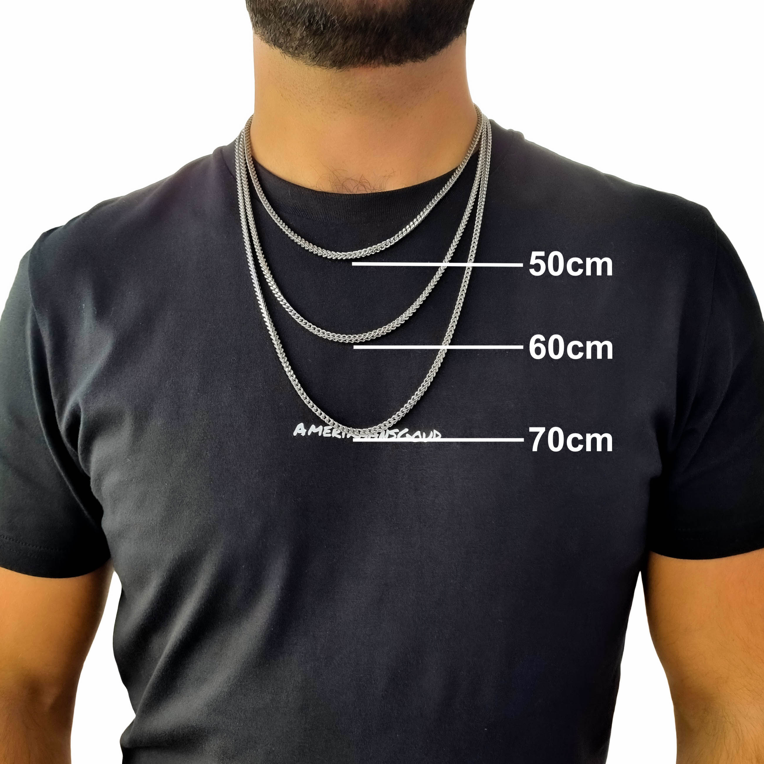 "Franco" Silver-colored Chain (3mm)