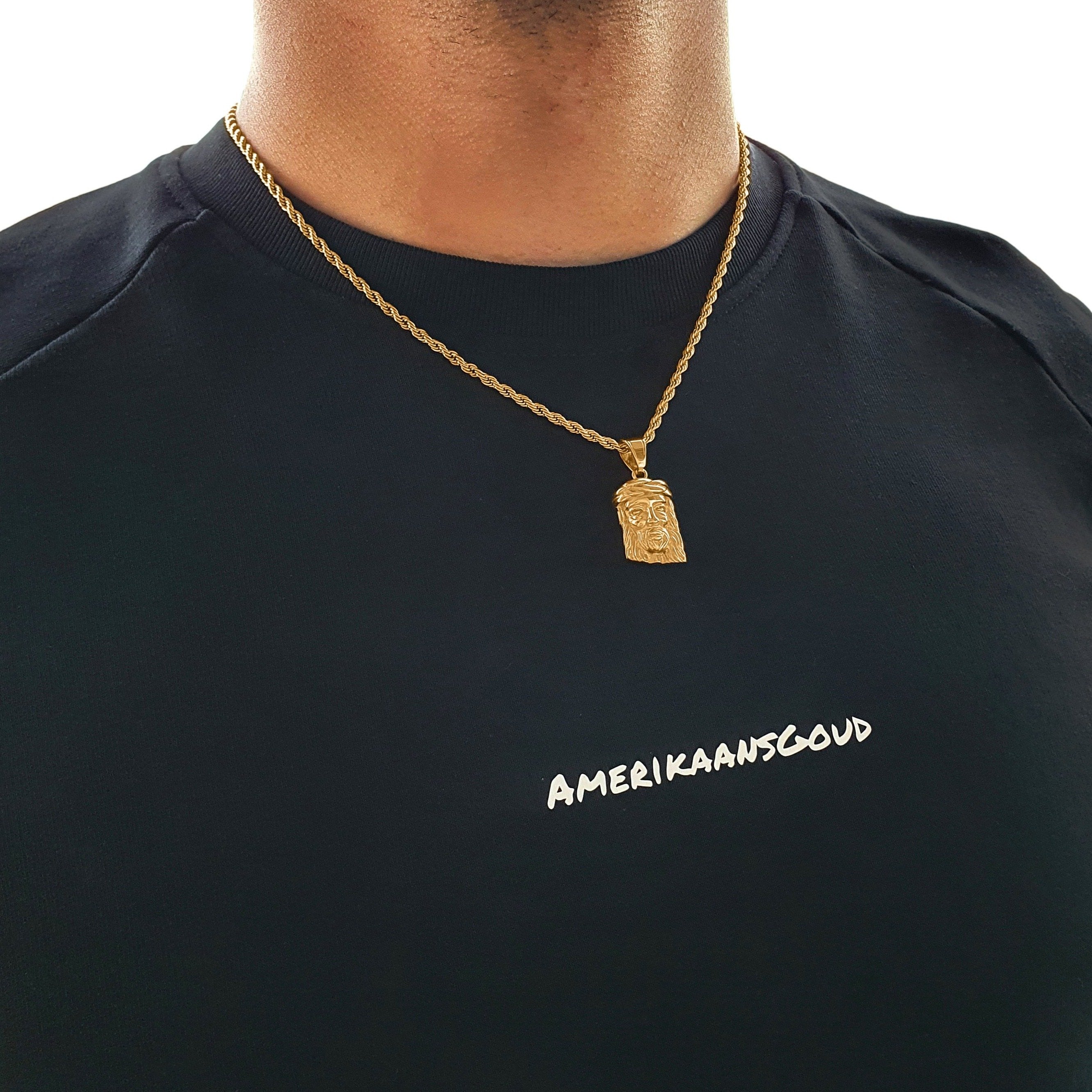 "Jesus Piece" Gold-colored Pendant