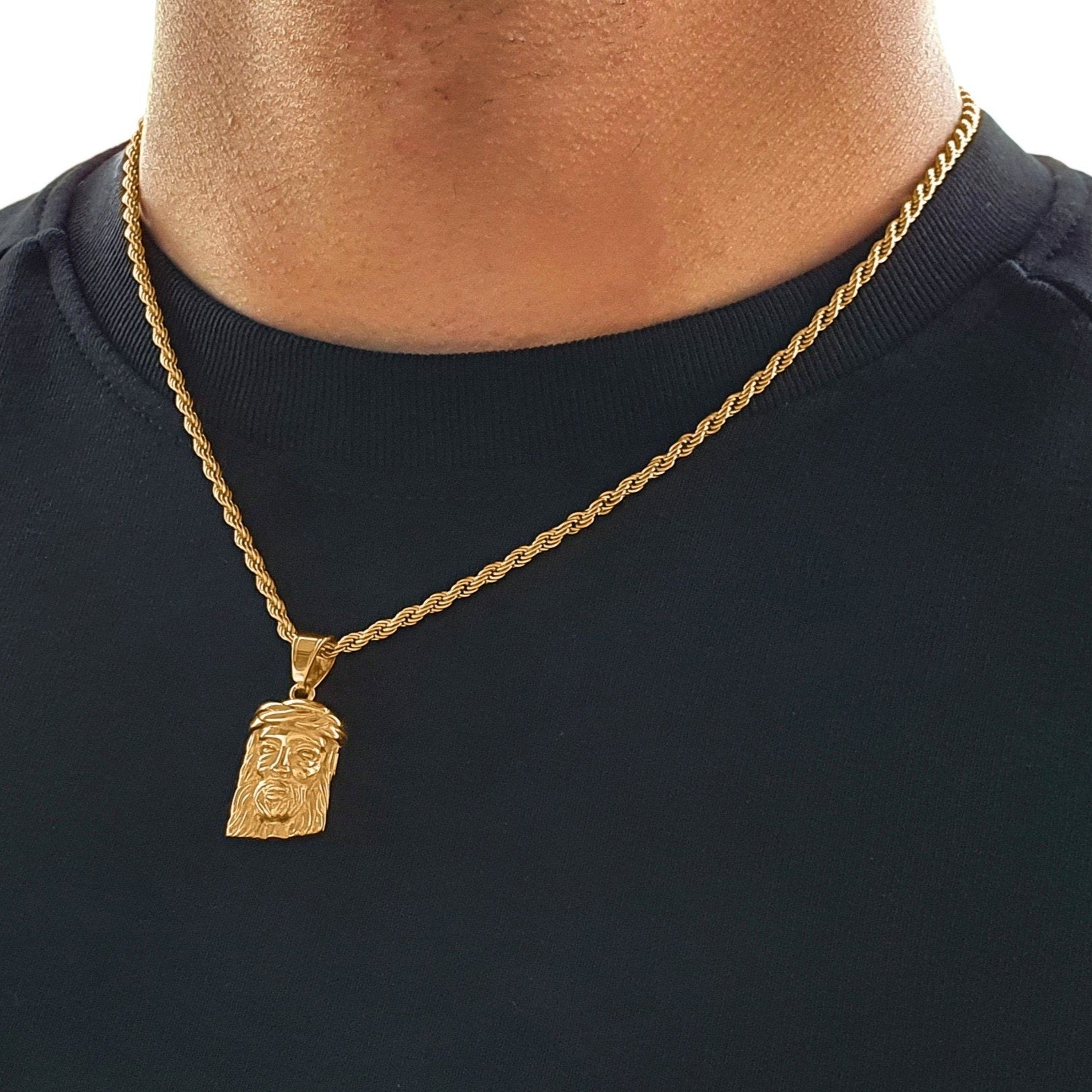 "Jesus Piece" Gold-colored Pendant