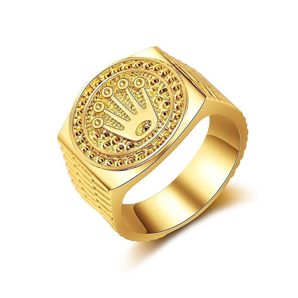 "Relax" Gold Colored Ring