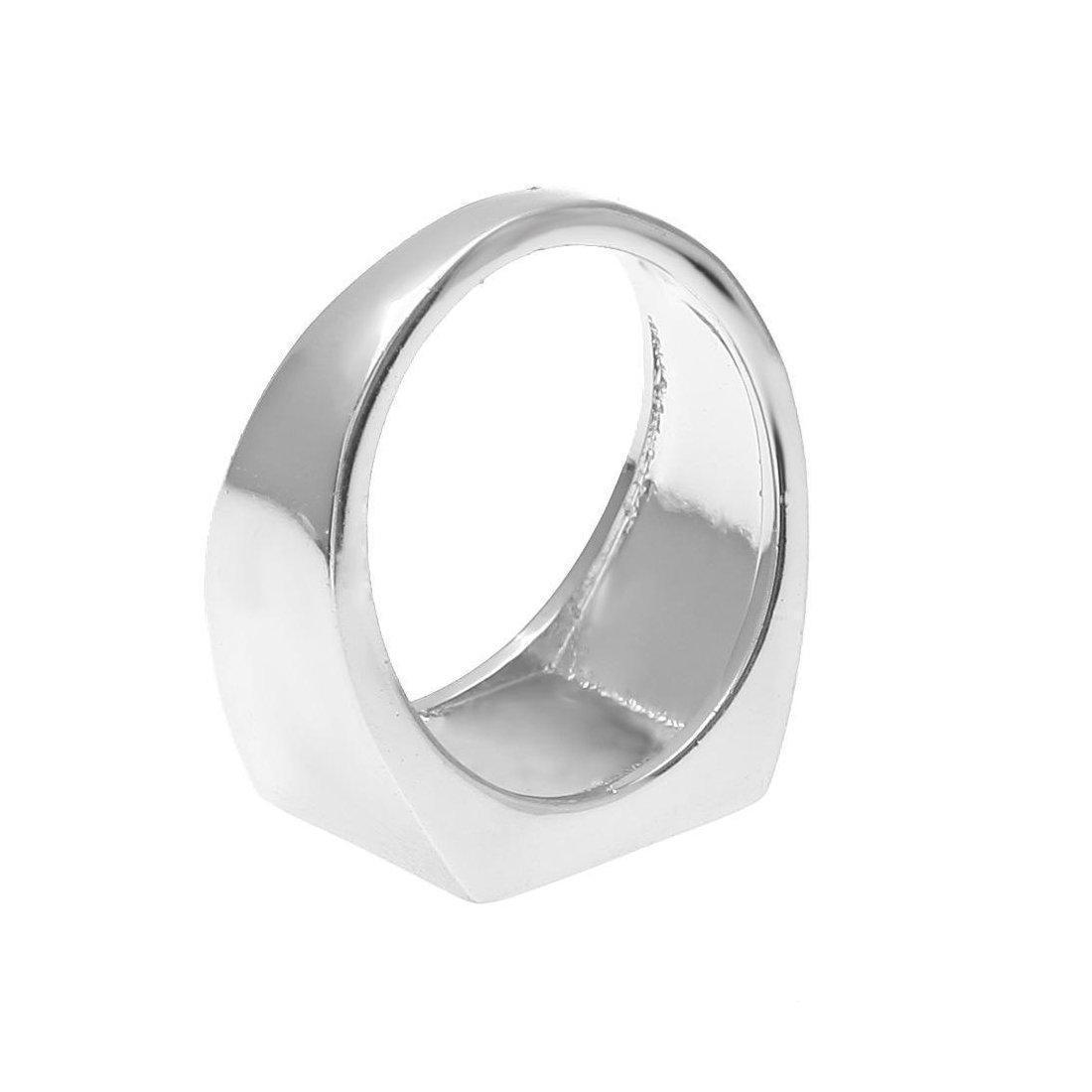 "Square" Zilveren Ring-AmerikaansGoud