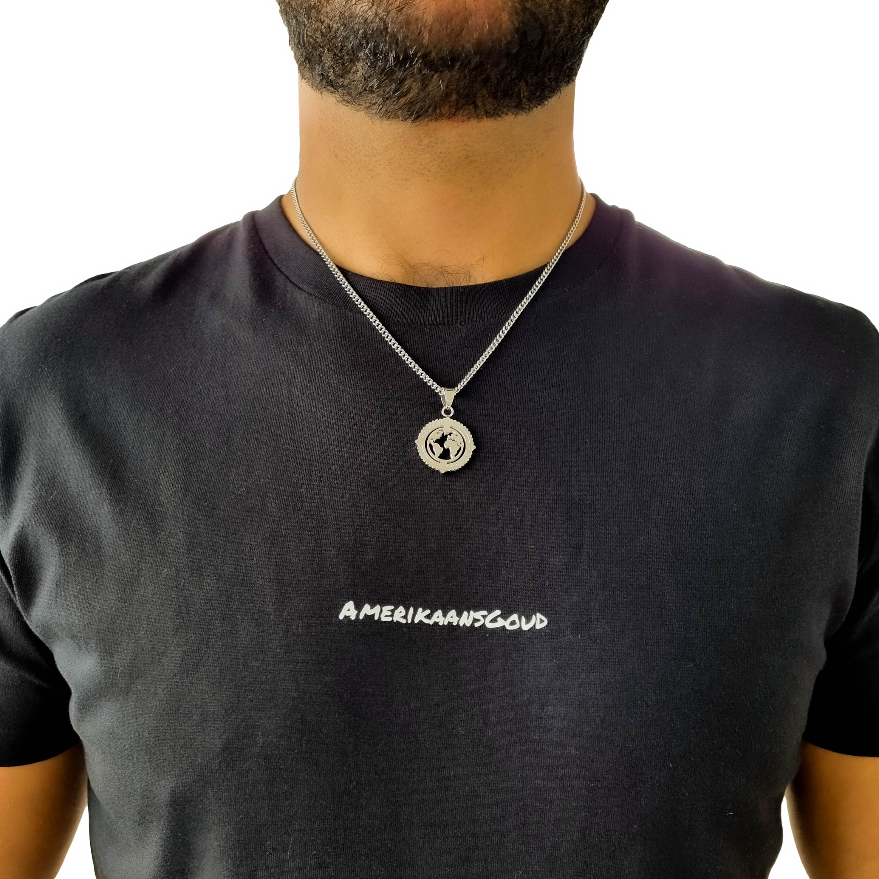 "The World Is Yours" Silver-Colored Pendant