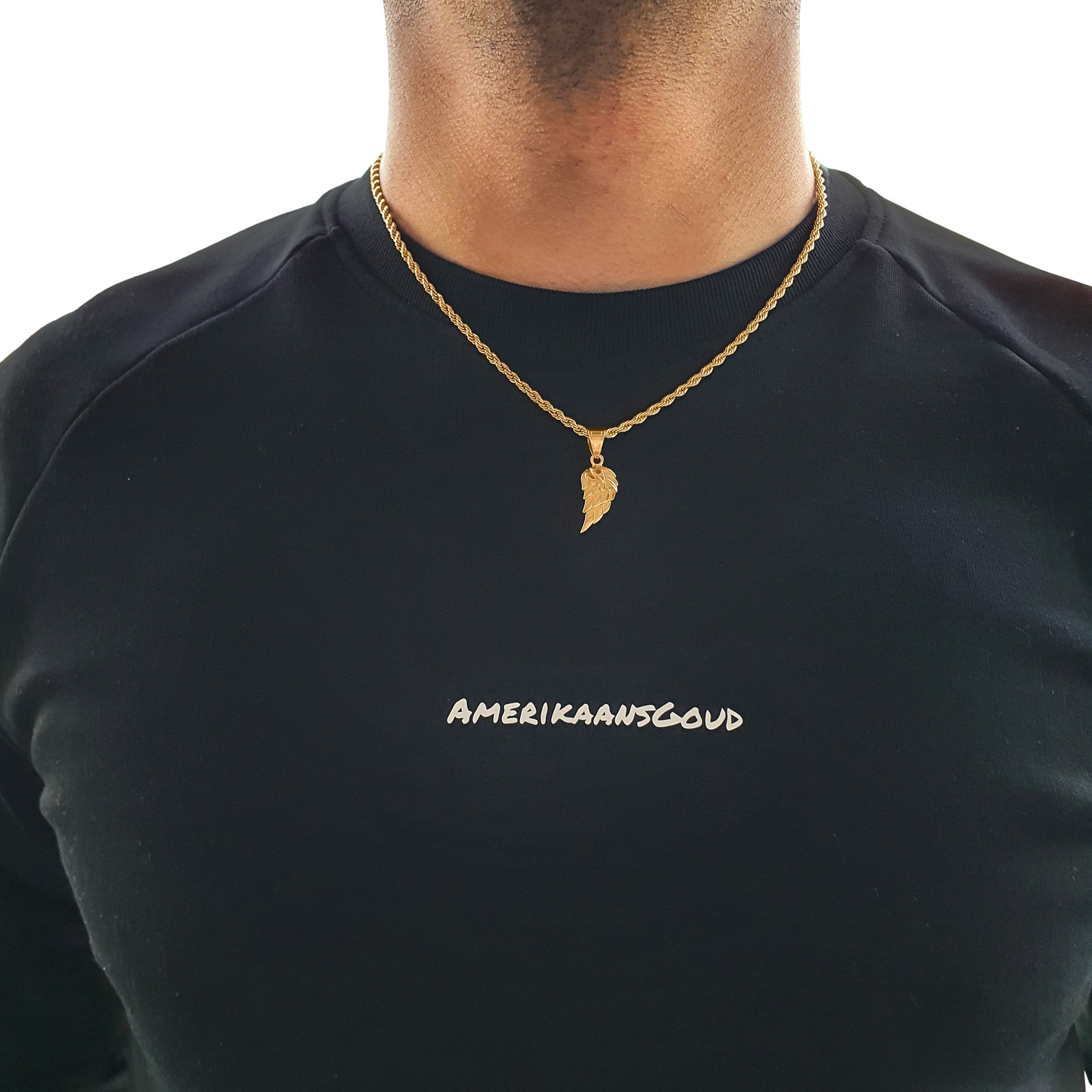 "Wing" Gold-Colored Pendant