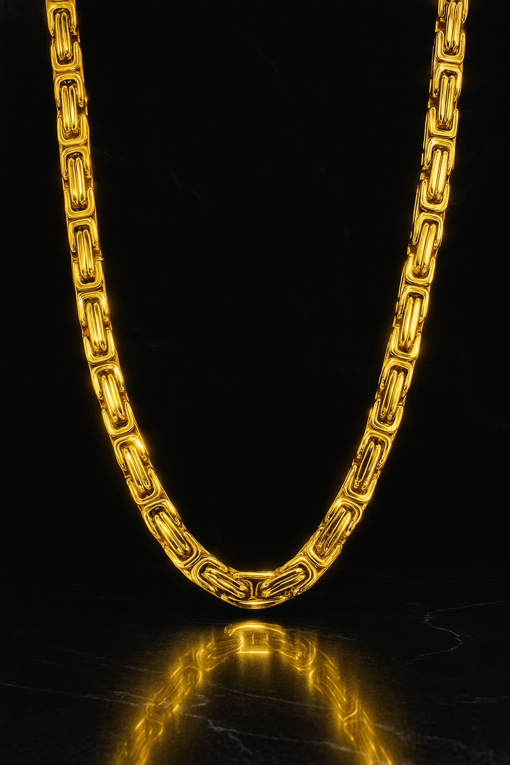 "Byzantine" Gold-Colored Chain (8mm)