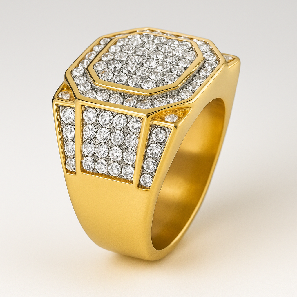 "Patron" Gold Colored Ring