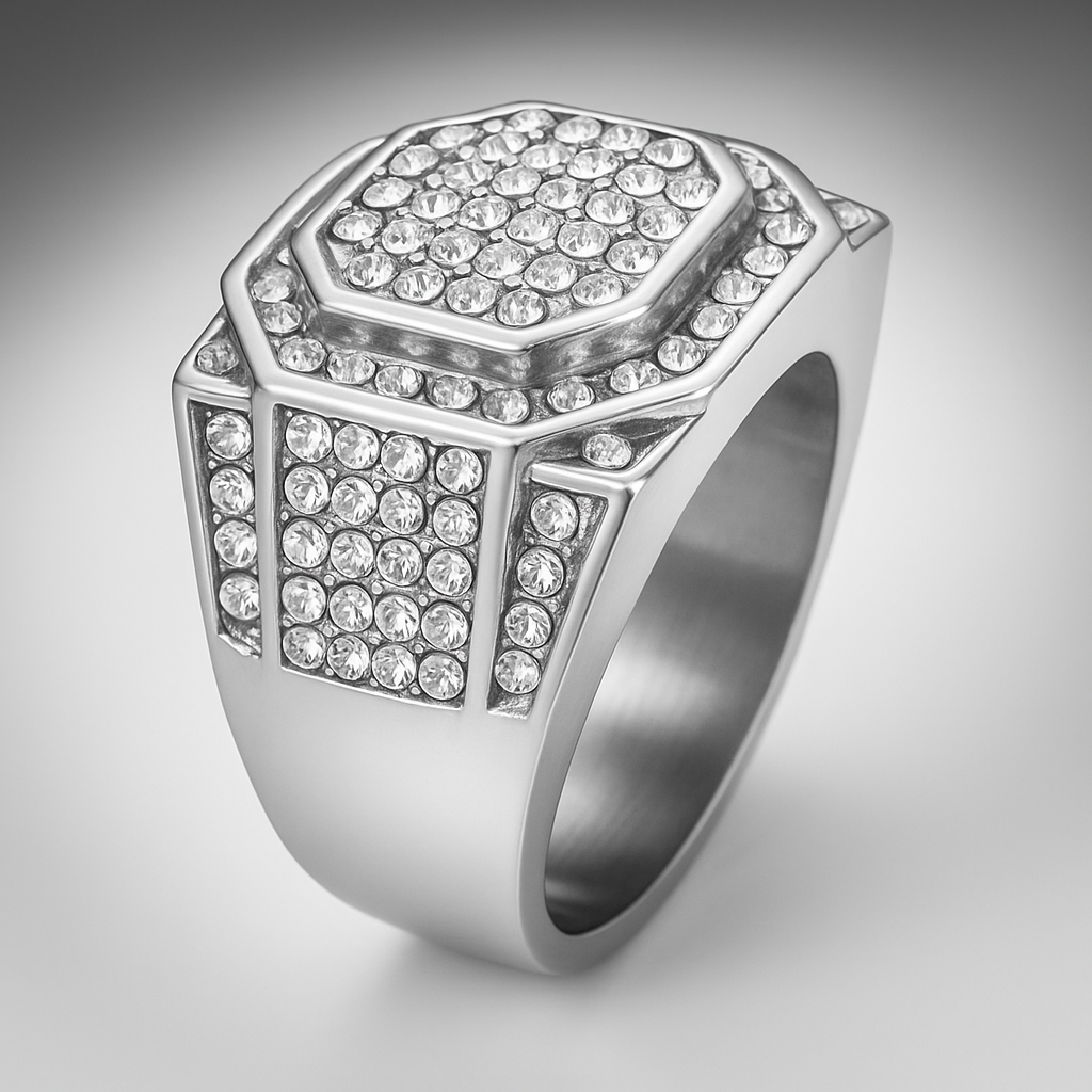 "Patron" Silver-Colored Ring