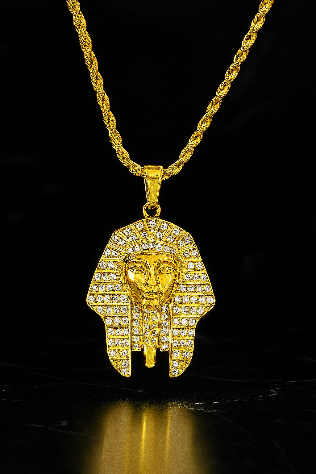 "Pharaoh" Gold-Colored Pendant