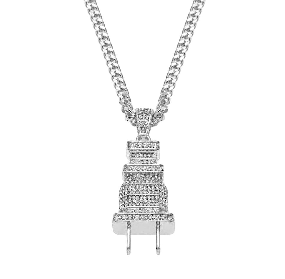 "The Plug" Silver-colored Pendant