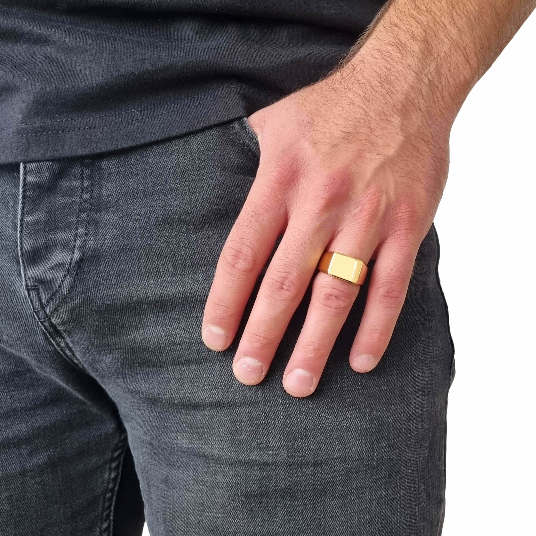 "Blank" Gold Colored Ring