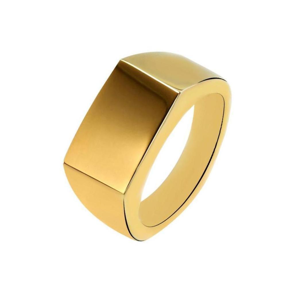 "Blank" Gold Colored Ring