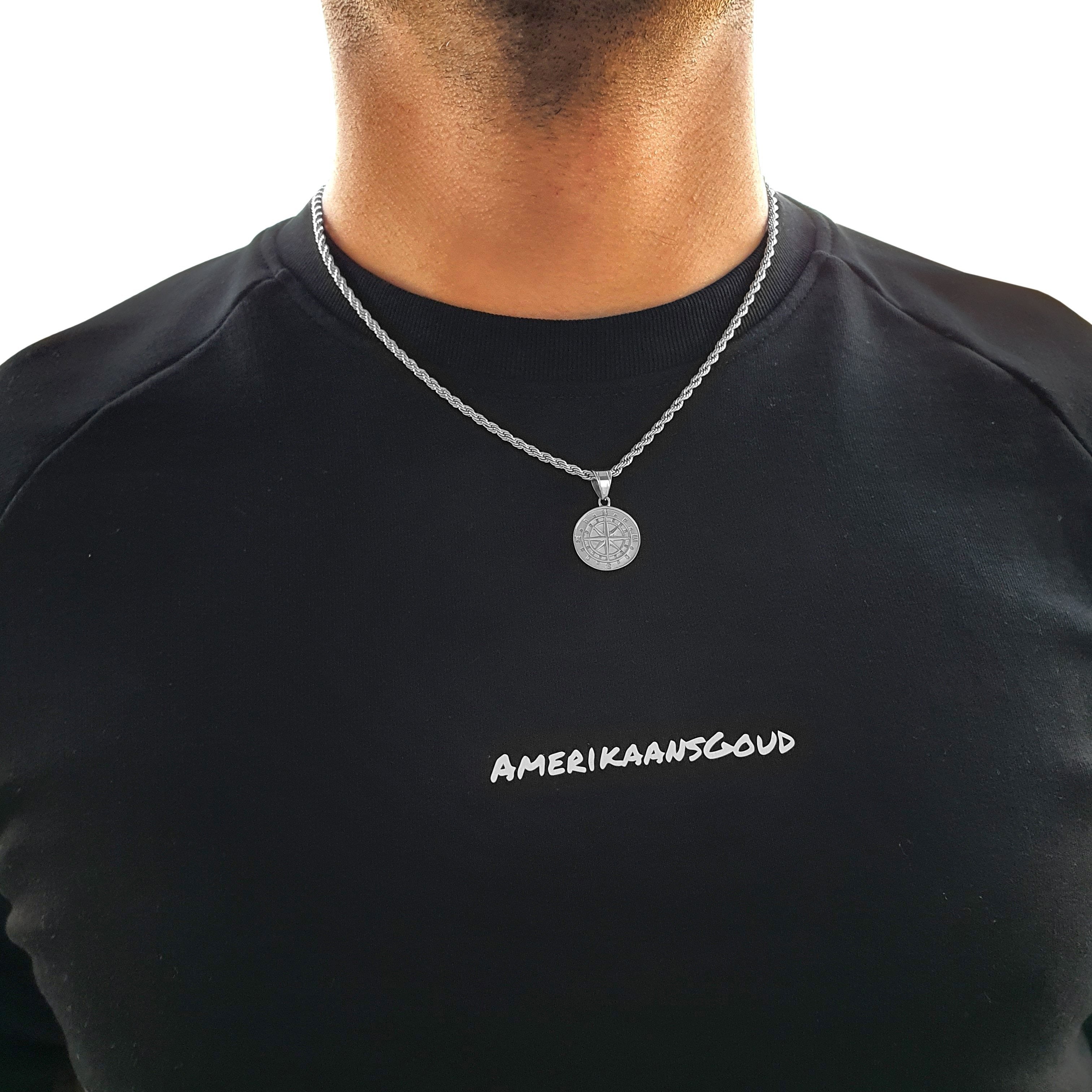 "Compass" Silver-colored Pendant