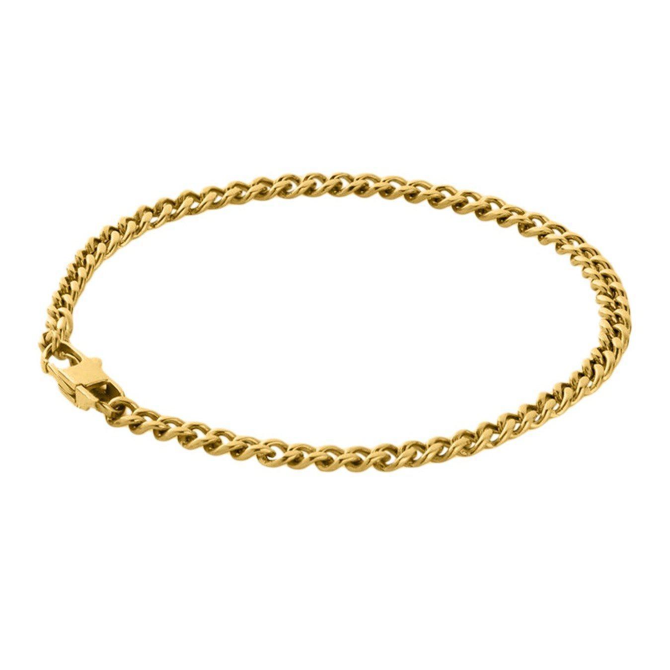 "Cuban" Gouden Armband (4mm)-AmerikaansGoud