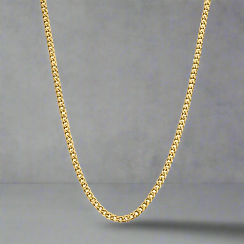 "Cuban" Gold-Colored Chain (5mm)
