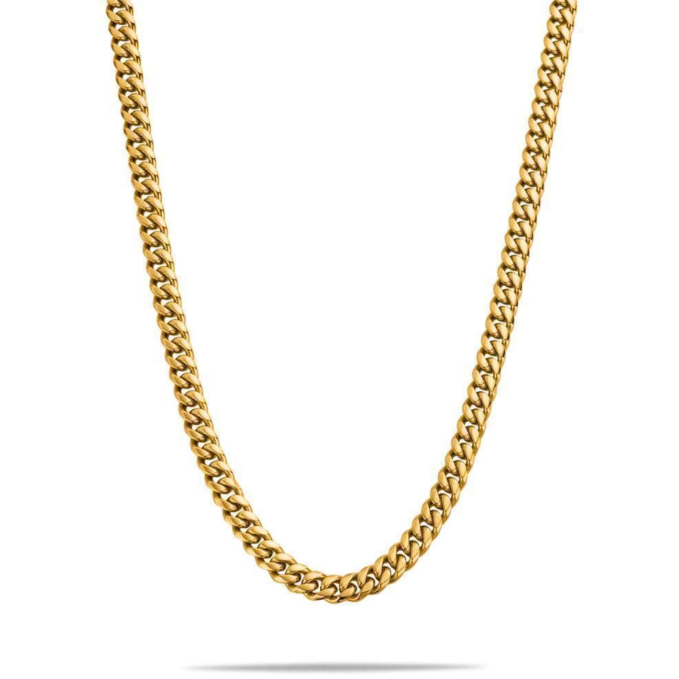 "Cuban" Gold-Colored Chain (8mm)