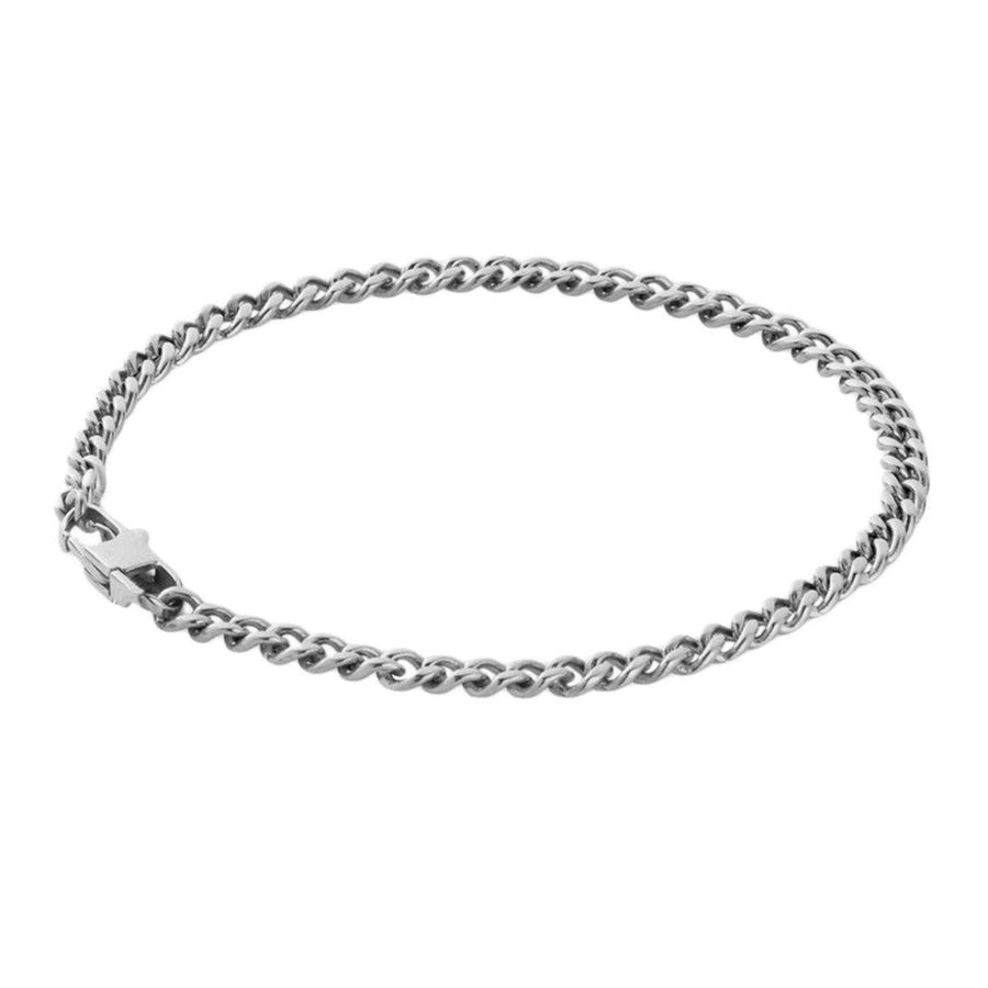 "Cuban" Silver-colored Bracelet (5mm)