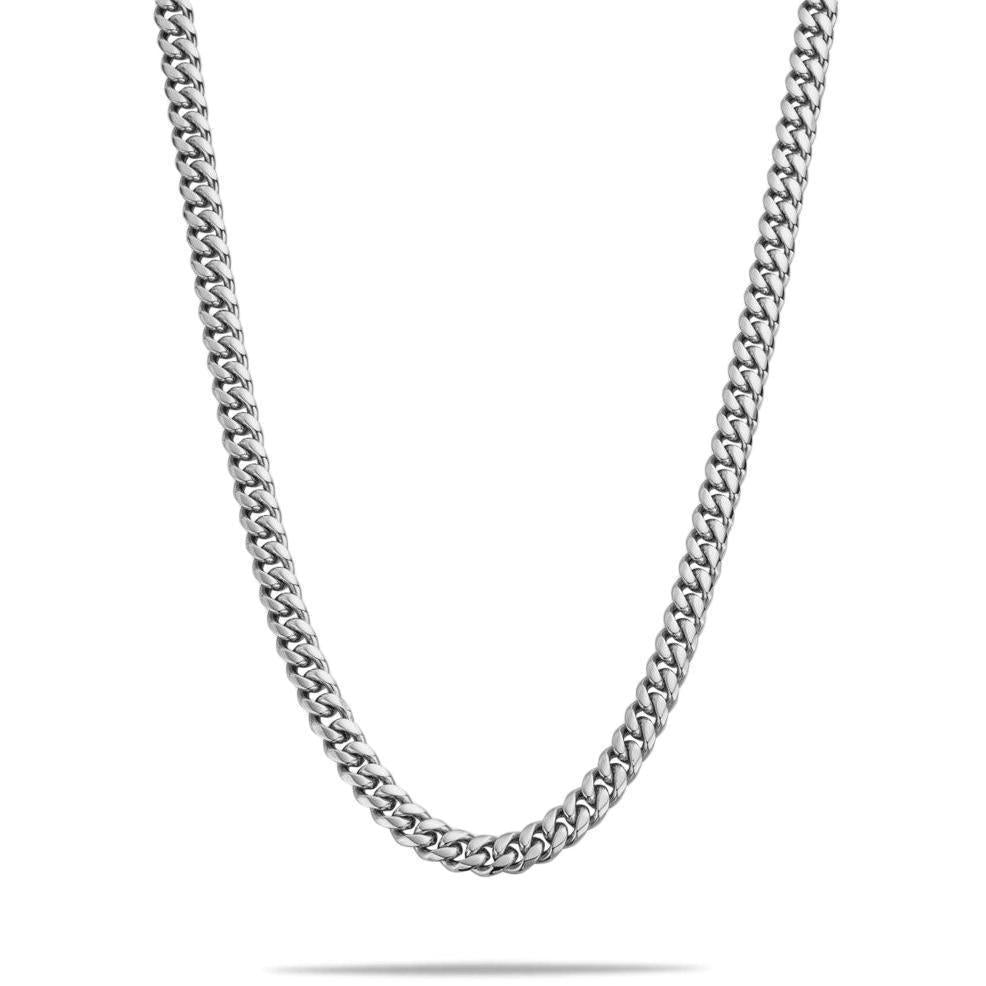 "Cuban" Silver-Colored Chain (8mm)