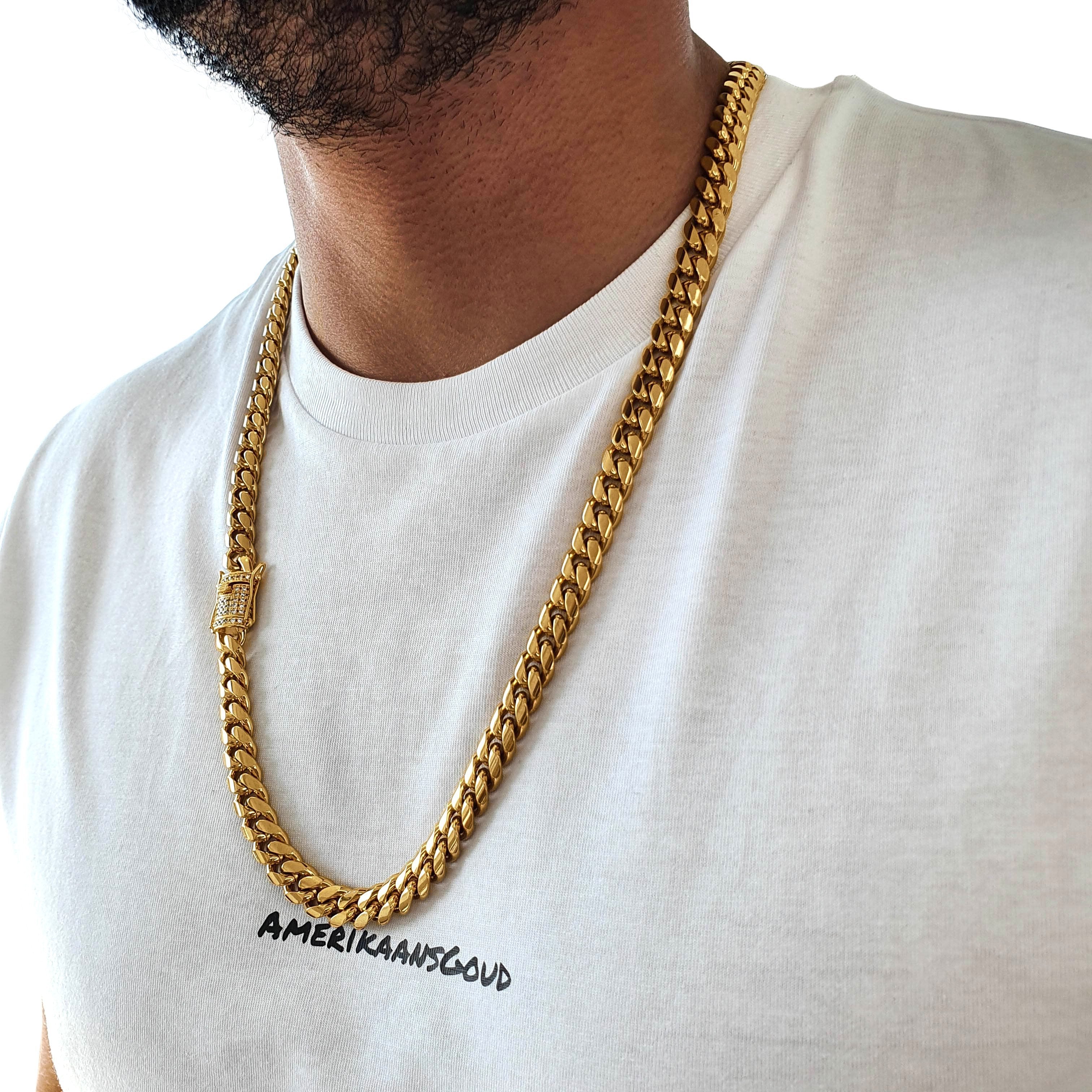 "Cubanilo" Gold-Colored Chain (10mm)