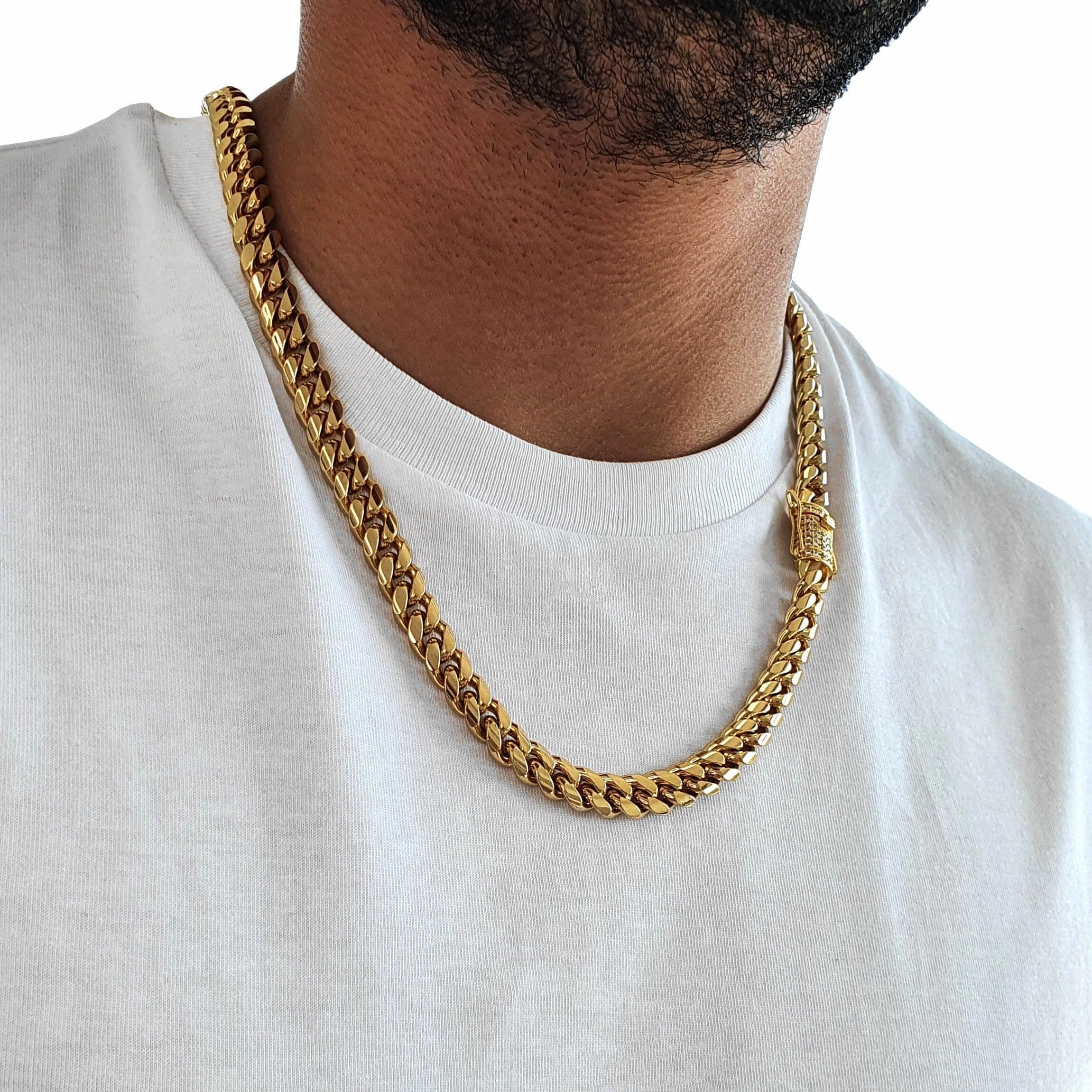 "Cubanilo" Gold-Colored Chain (10mm)