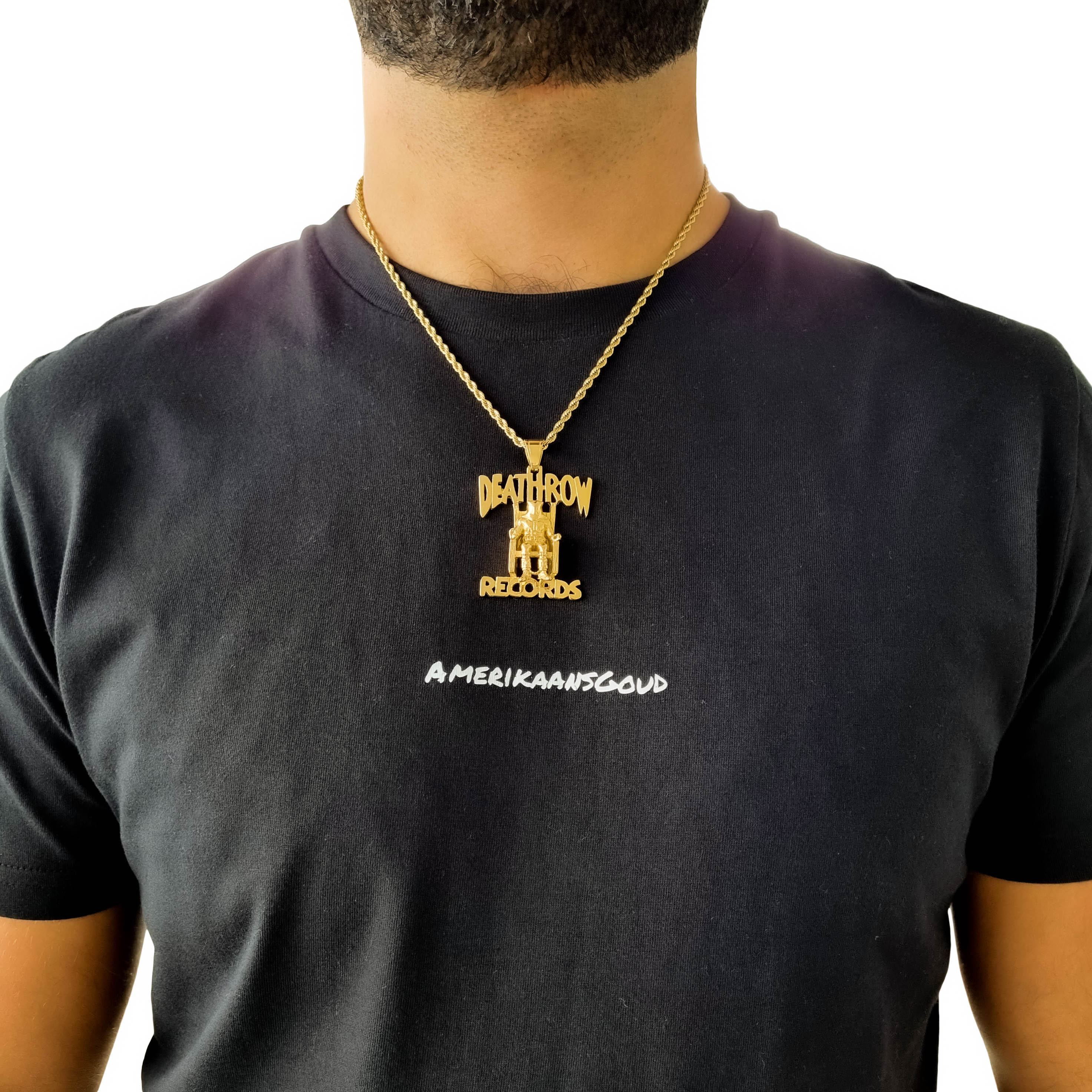 "Deathrow" Gold-colored Pendant