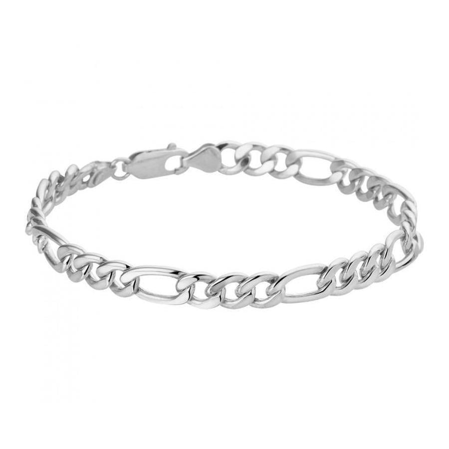 "Figaro" Silver-colored Bracelet (5mm)