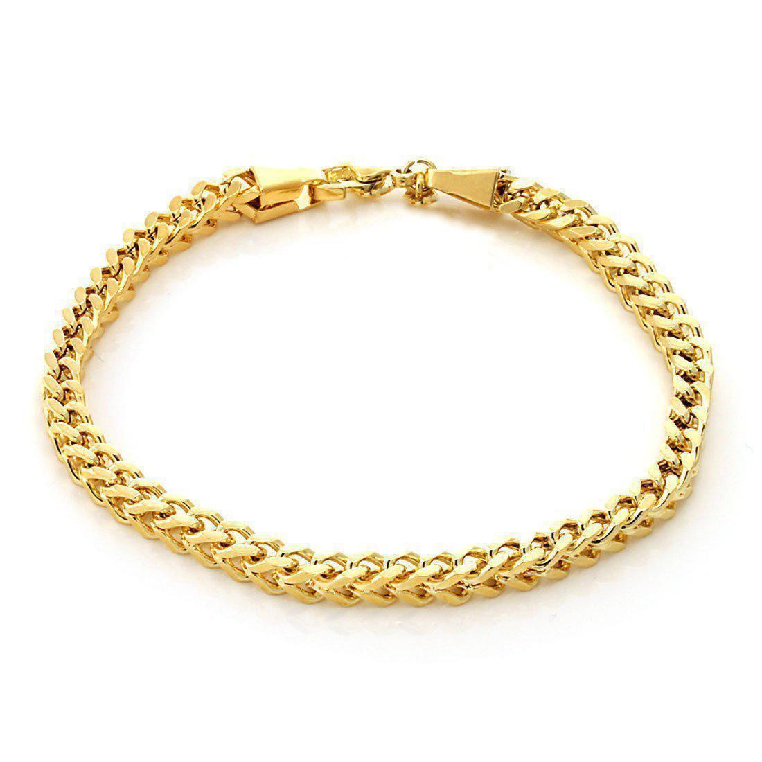 "Franco" Gold-colored Bracelet (5mm)