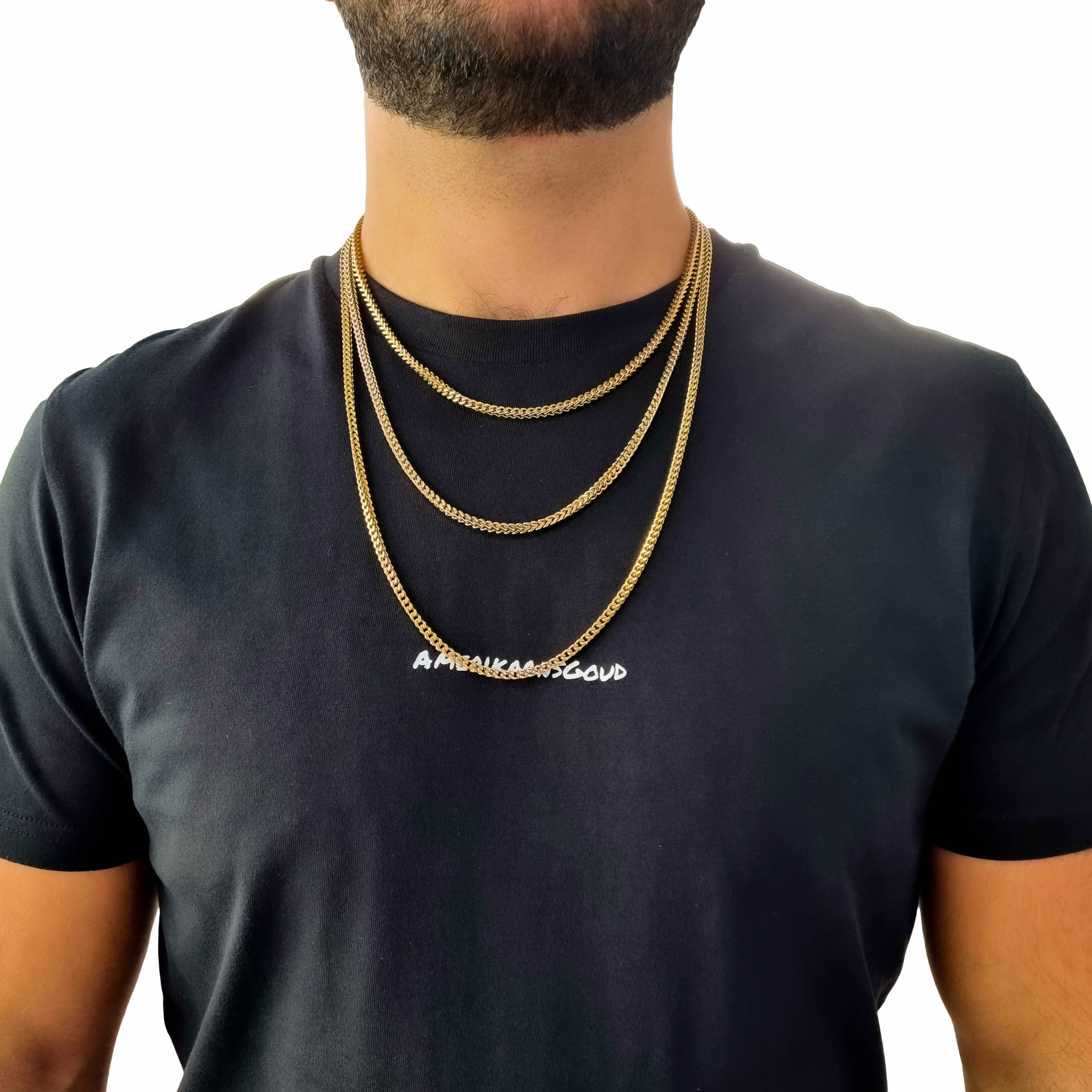 "Franco" Gold-colored Chain (3mm)