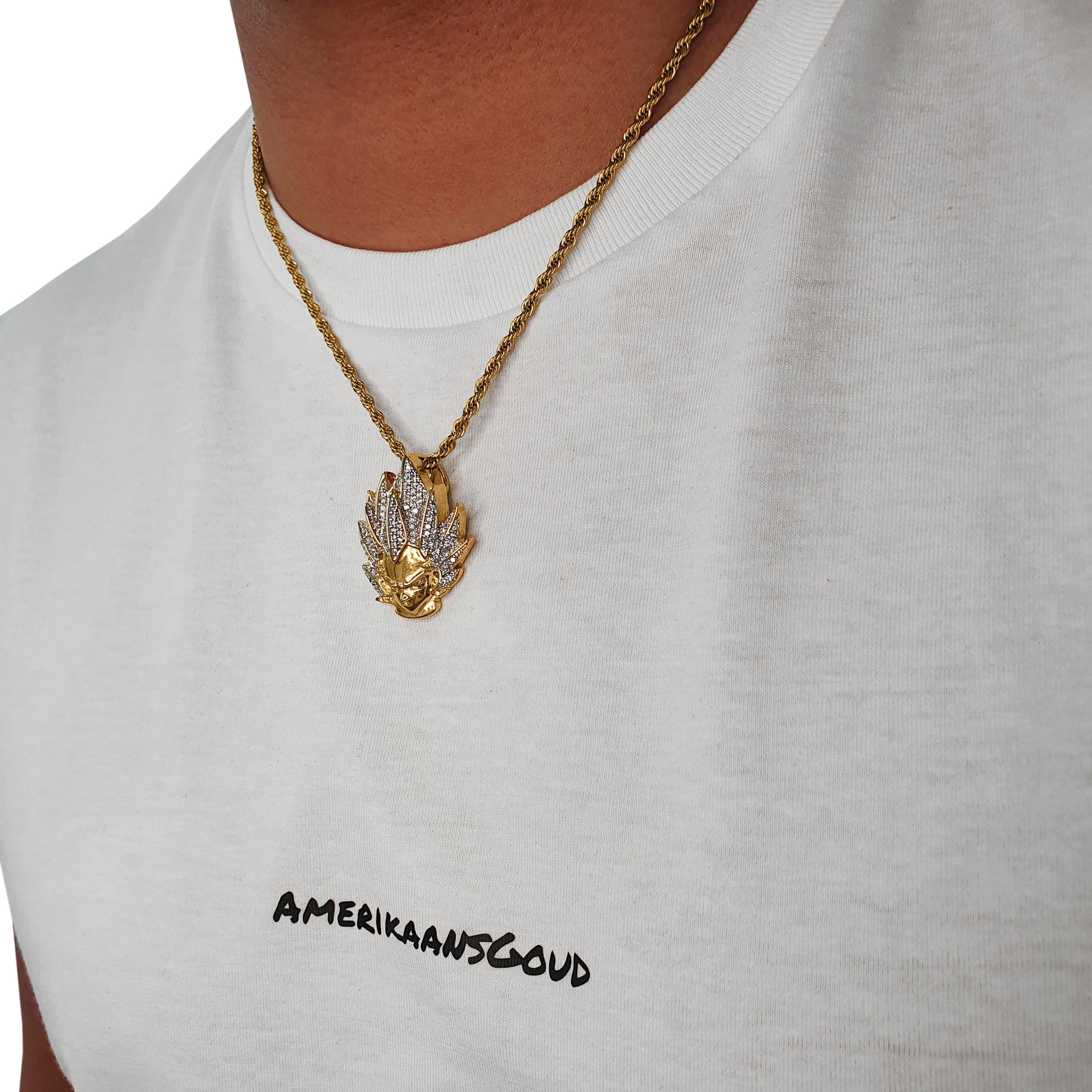 "Goku" Gold Colored Pendant