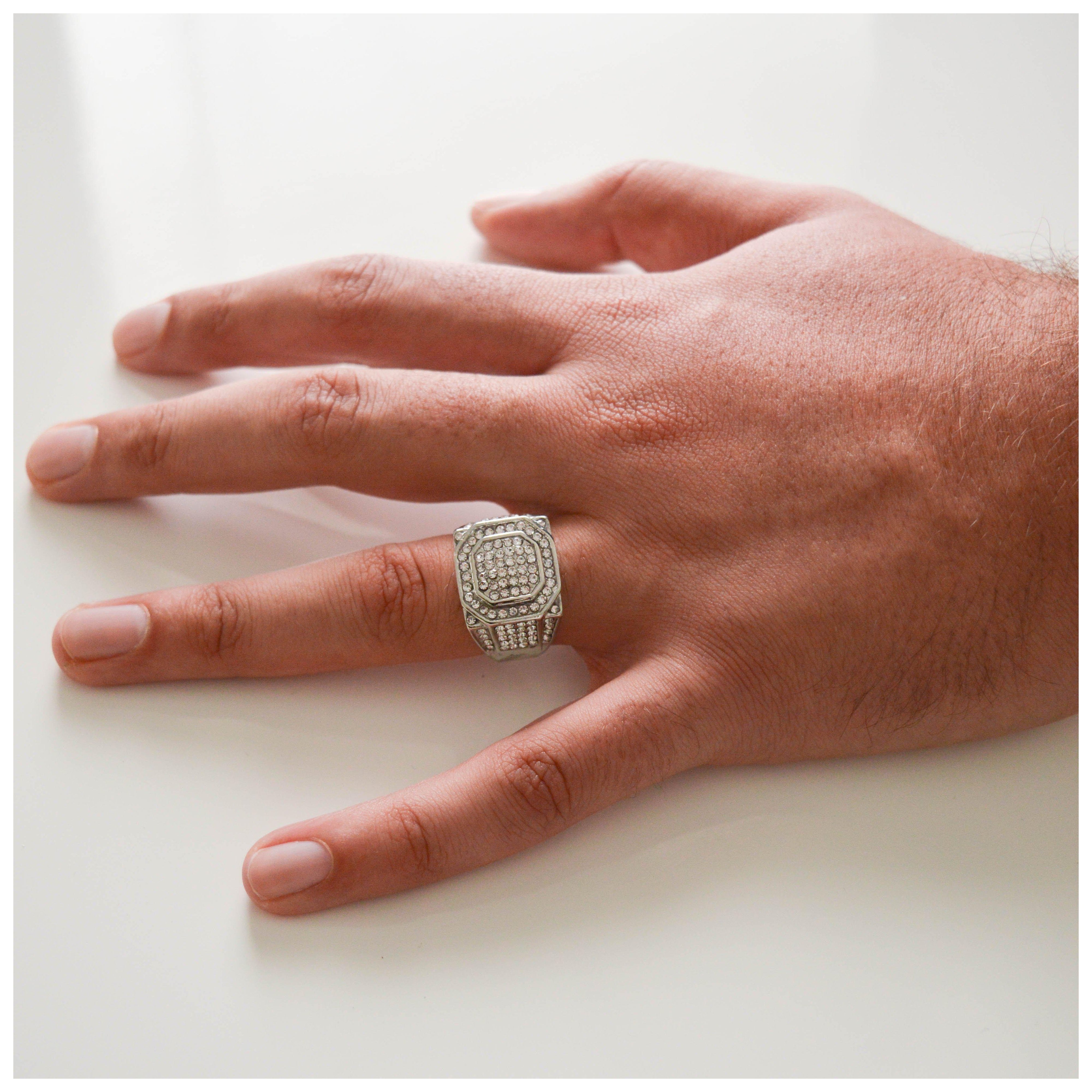 "Patron" Zilveren Ring-AmerikaansGoud