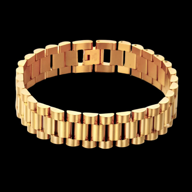 "Presidento" Gold-Colored Bracelet + Ring