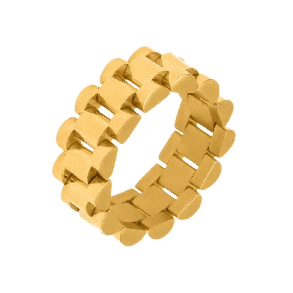 "Presidento" Gold-Colored Bracelet + Ring