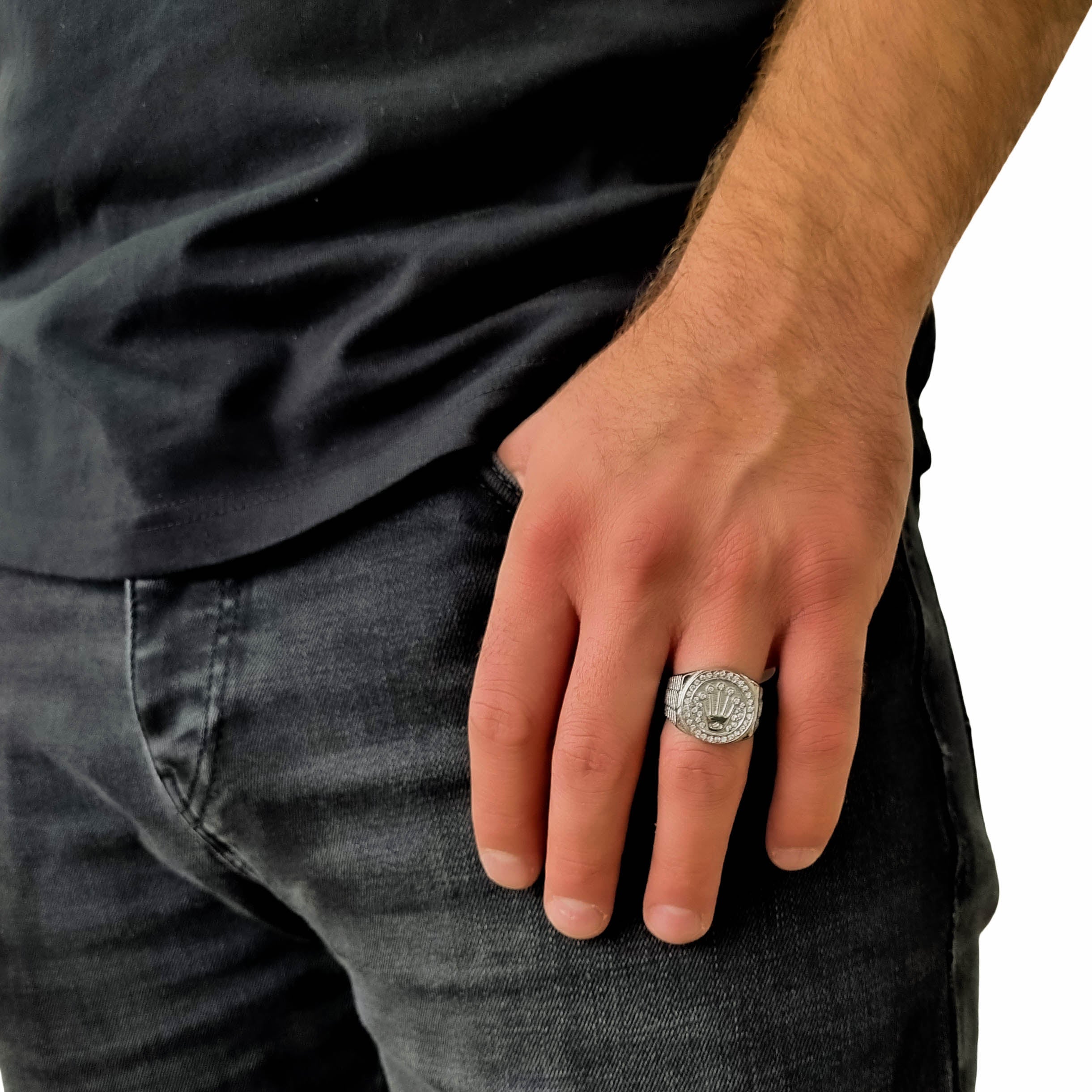 "Relax" Silver-colored Ring