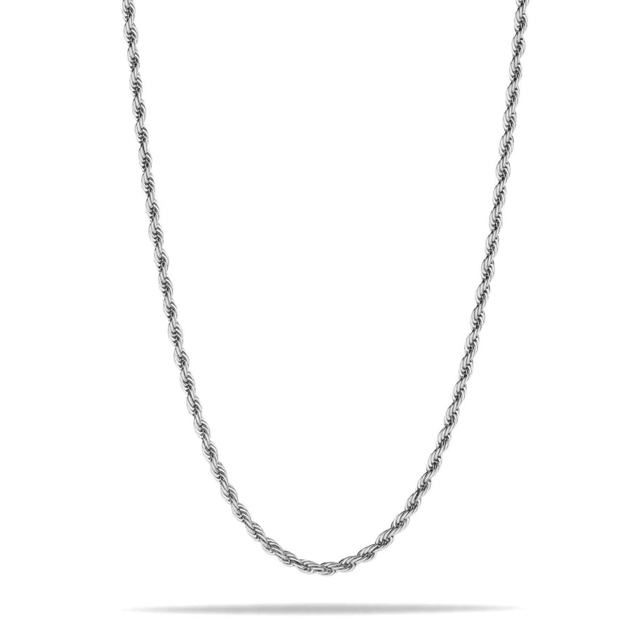 "Rope" Silver-colored Chain (3mm)