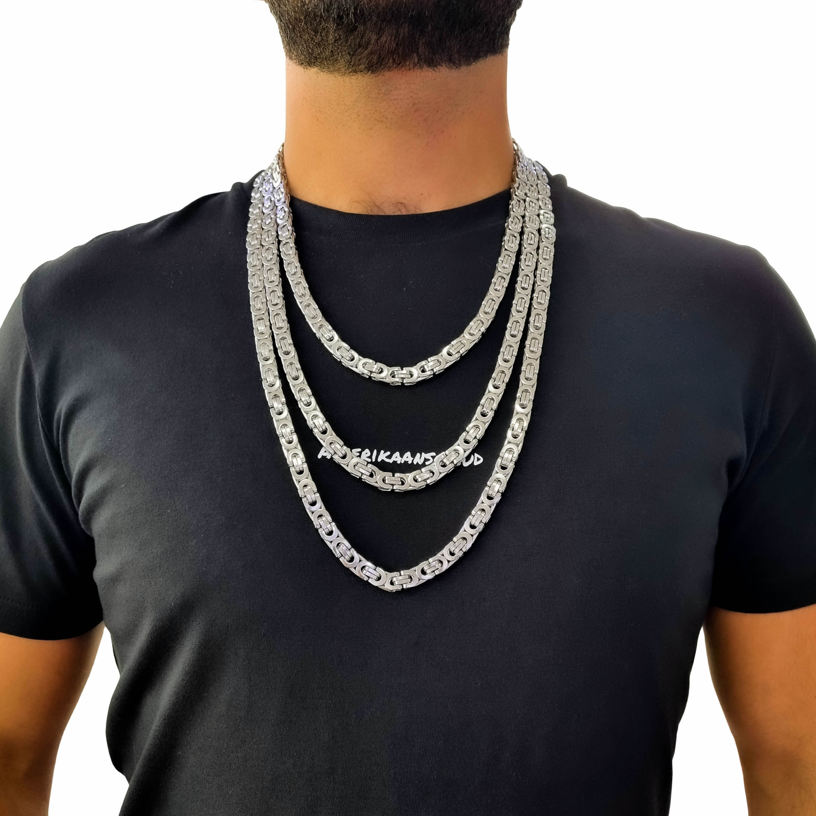 "Scylla" Silver-colored Necklace (8mm)