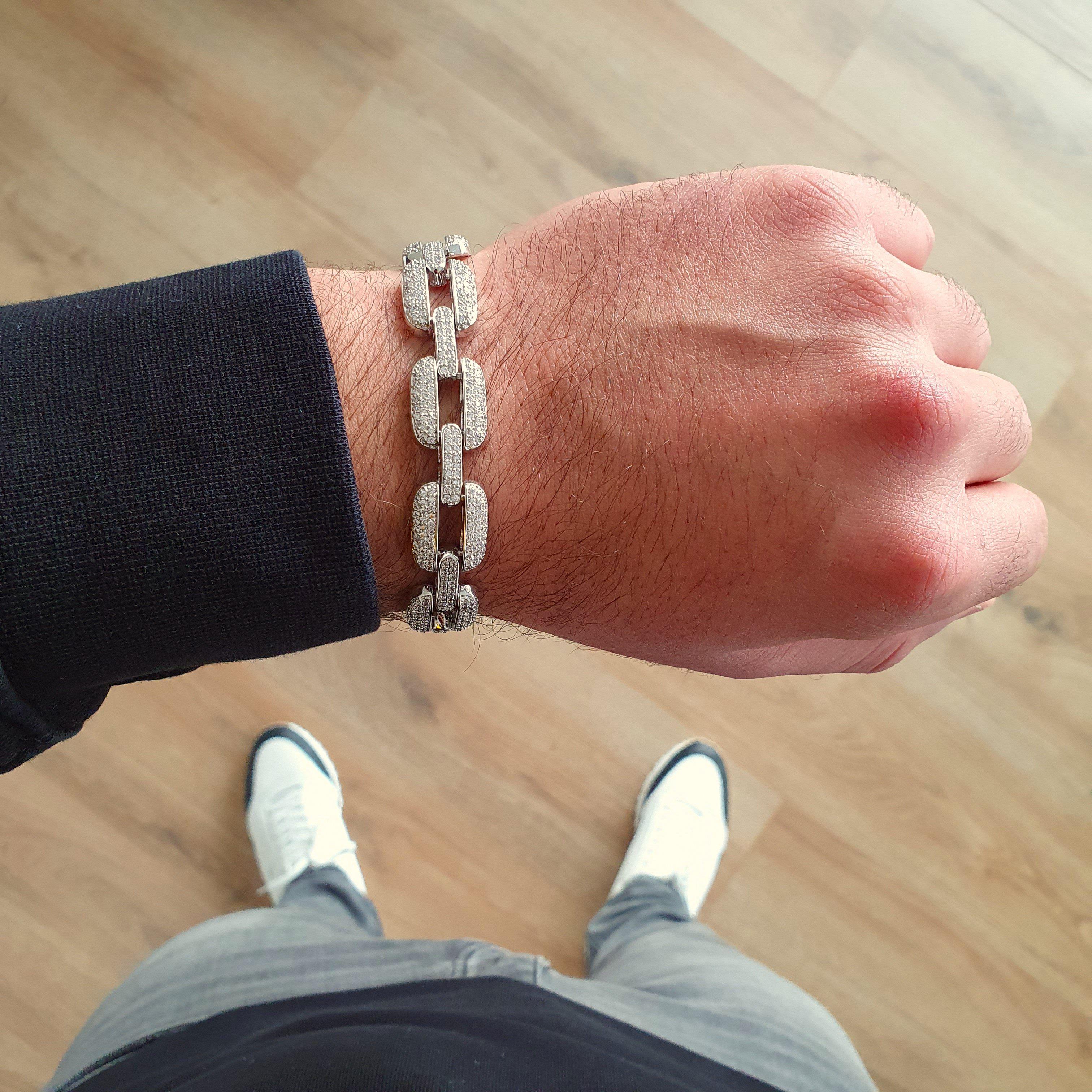 "Sevirio" Zilveren Armband-AmerikaansGoud