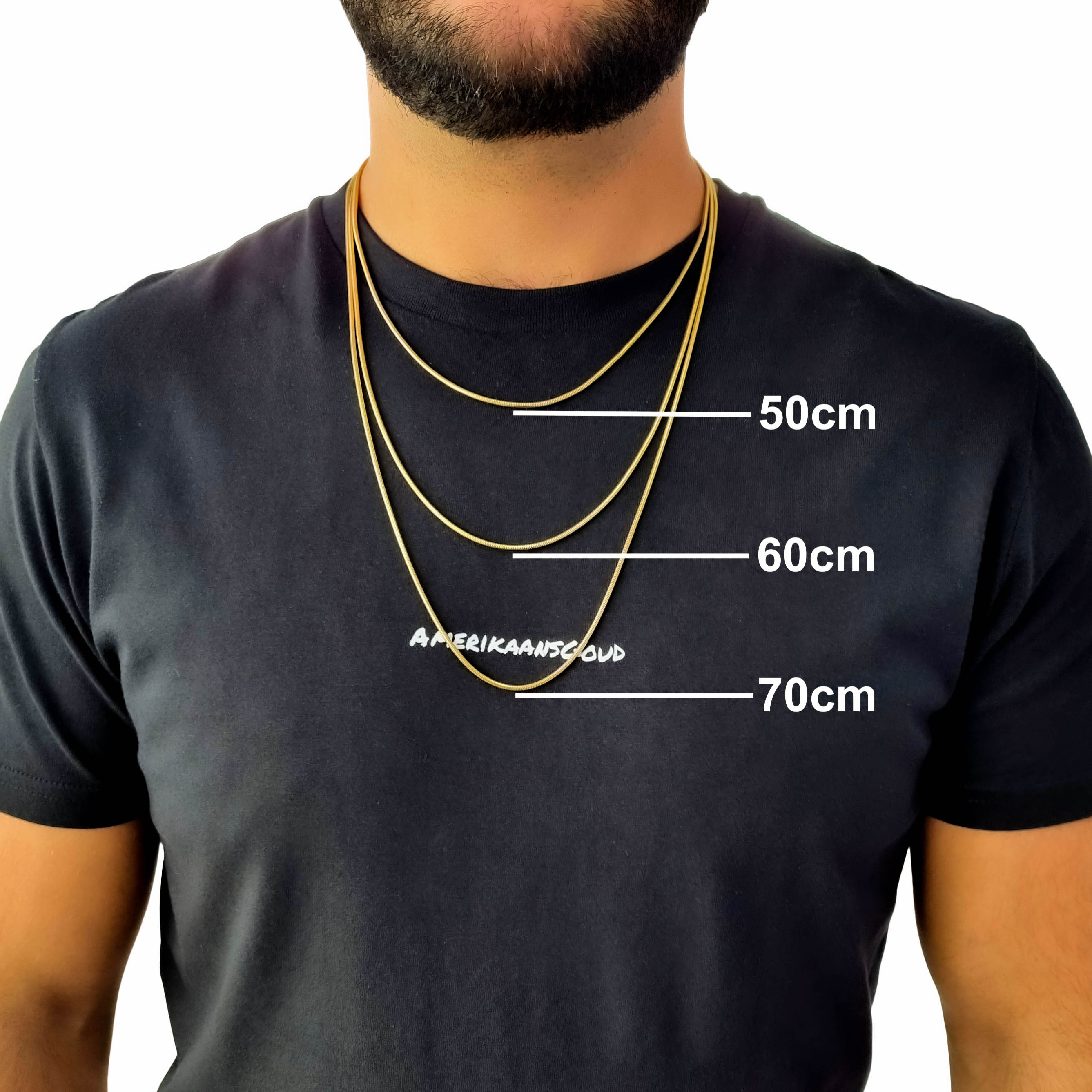 "Snake" Gold-Colored Chain (2mm)