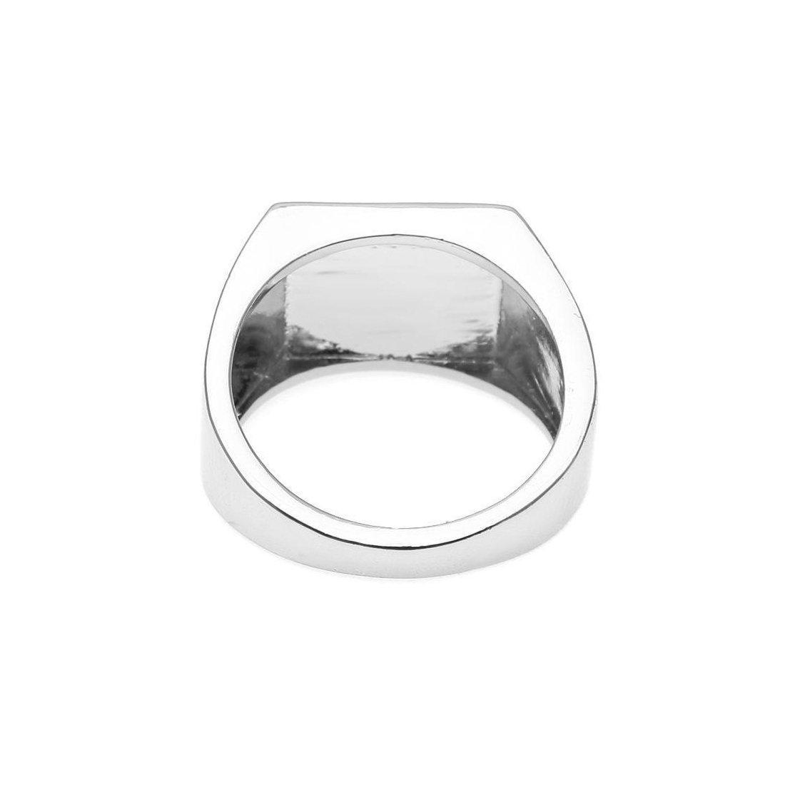 "Square" Zilveren Ring-AmerikaansGoud