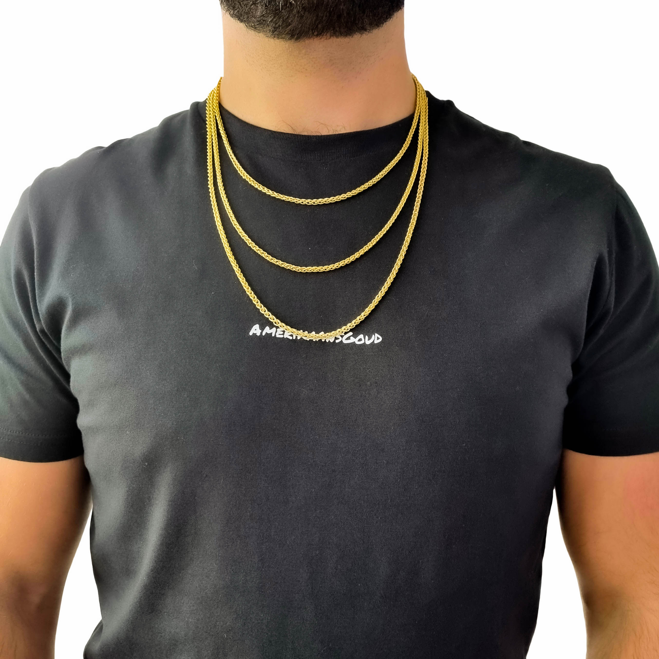 "Wheat" Gold-Colored Chain (3mm)
