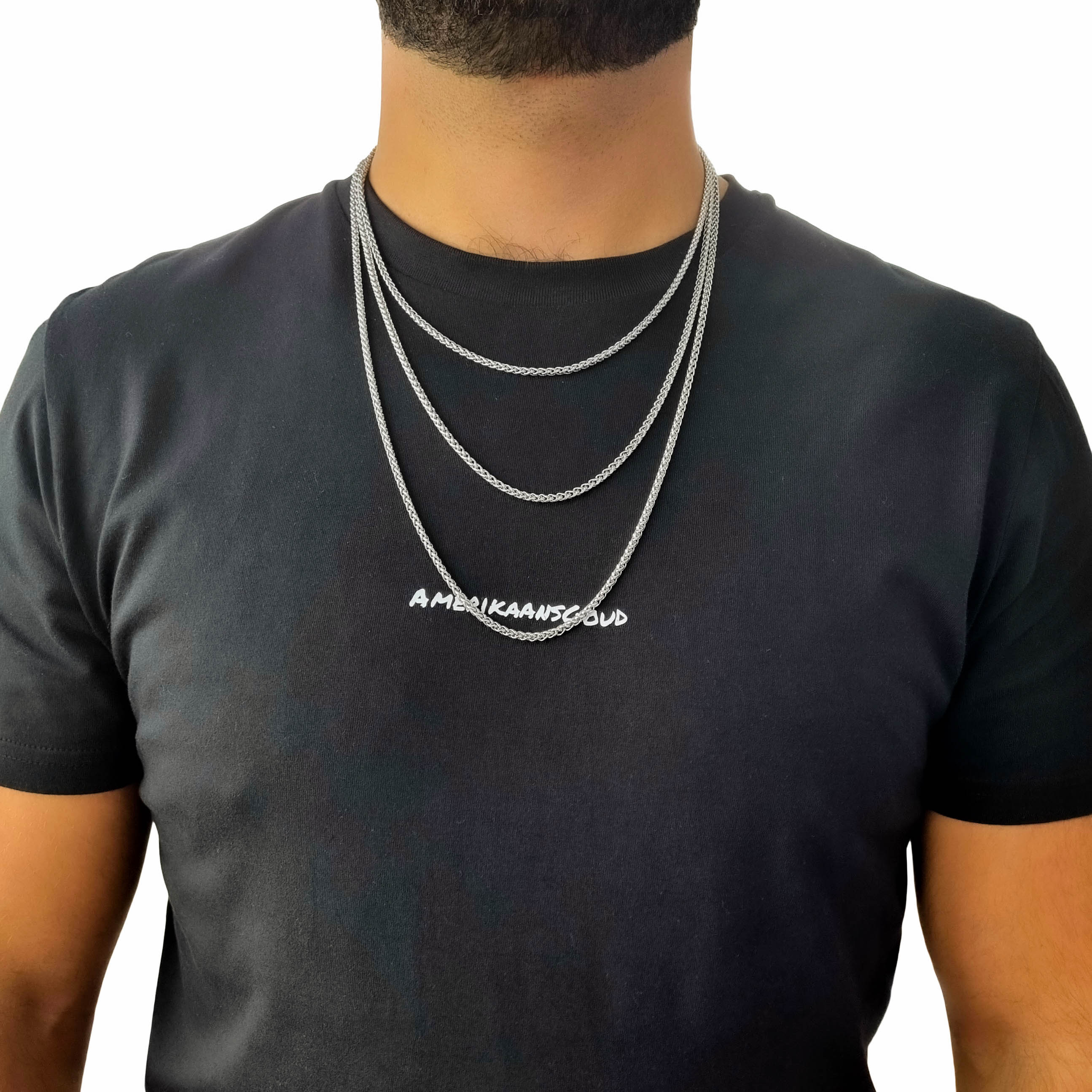 "Wheat" Silver-Colored Chain (3mm)