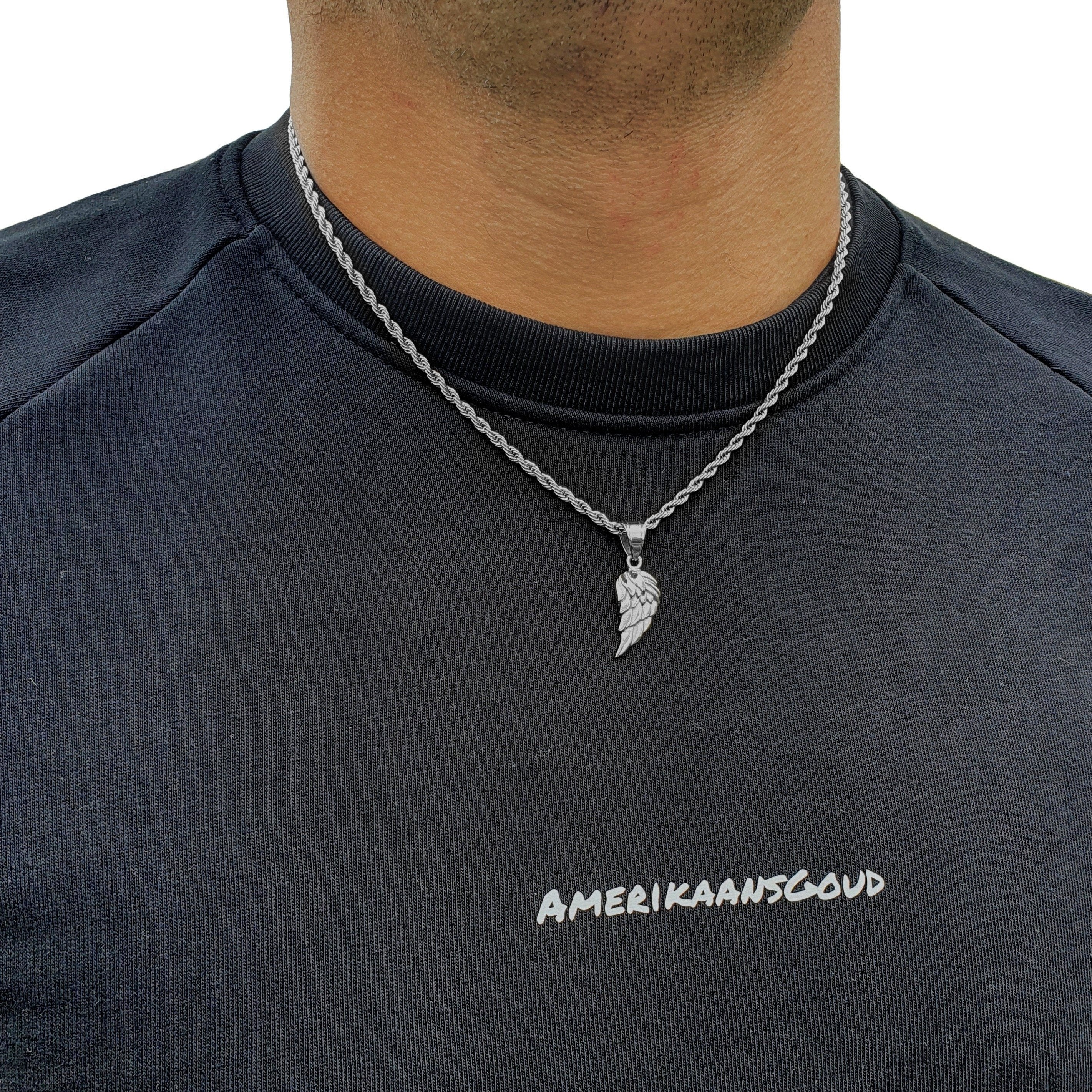 "Wing" Silver-colored Pendant