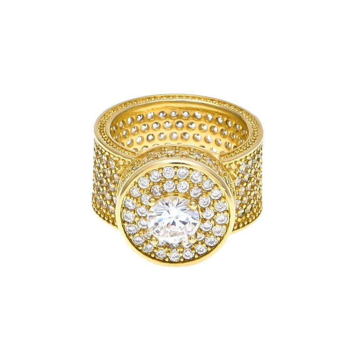 "Zirkonia" Gouden Ring-AmerikaansGoud